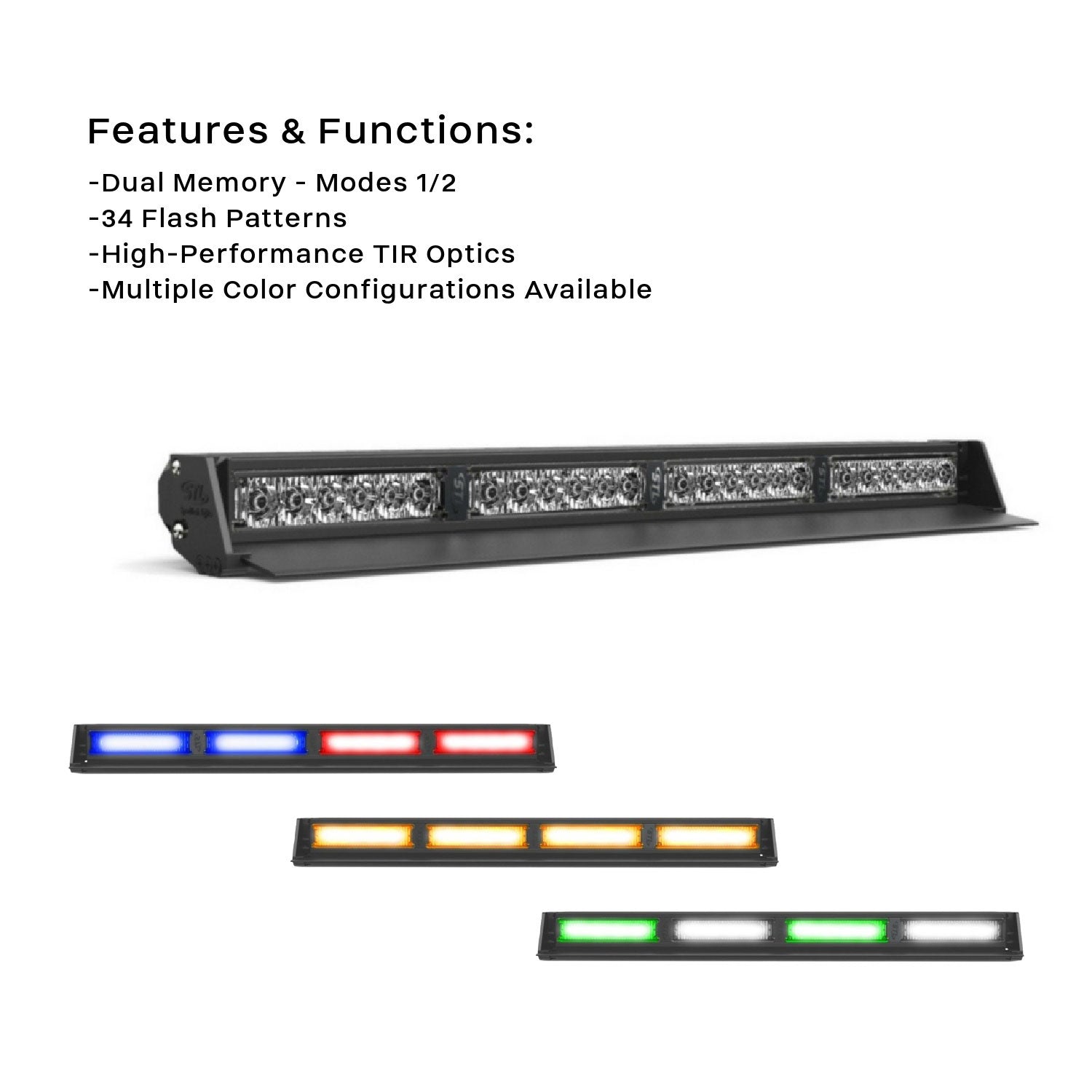 Striker-4 TIR Interior LED Dash Light 4 Head App Photos