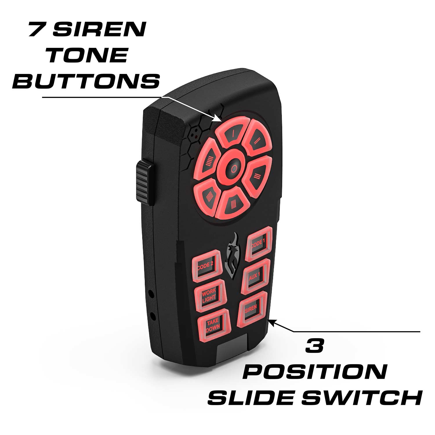 Feniex Typhoon Handheld 100 Watt Siren Full Function Controller