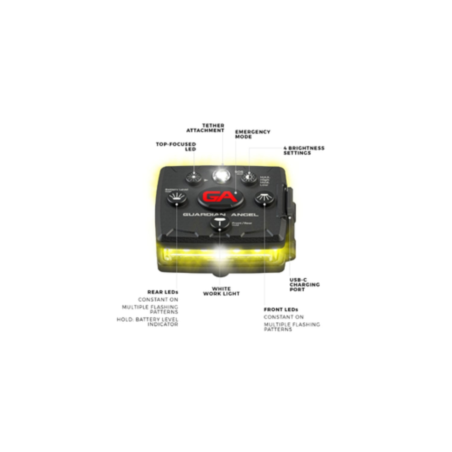Micro Series Guardian Angel LED Wearable Safety Light Magnet