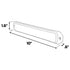 Z-12 TIR LED Surface Mount Warning Light Head Dimensions