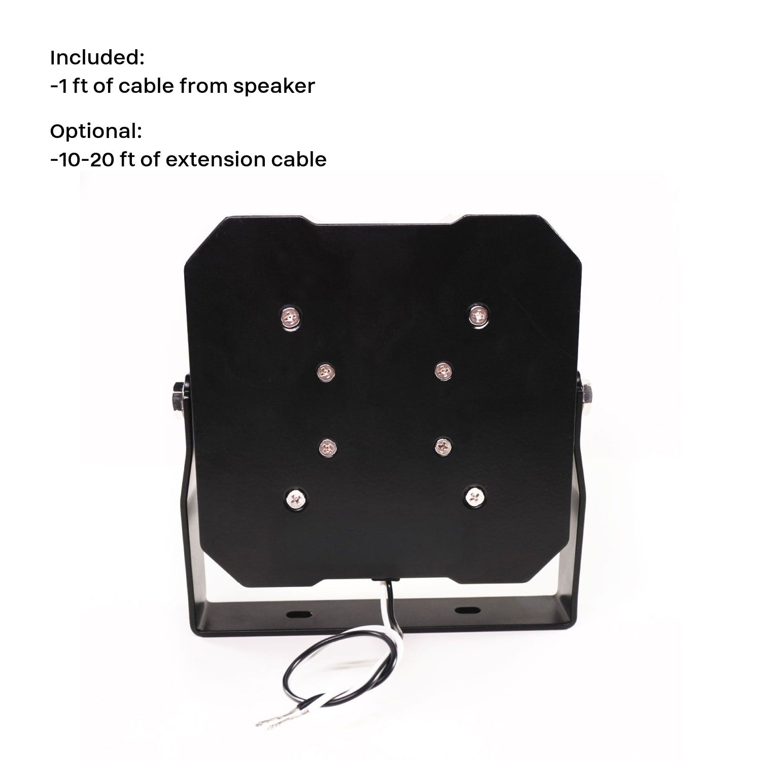 Icon 100-watt Police Vehicle Siren Speaker Black back