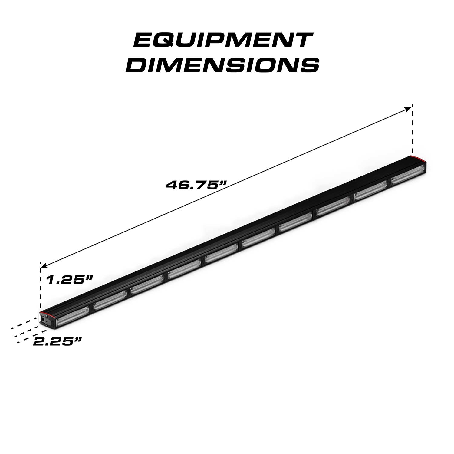 Feniex Quantum 2.0 1000 Stick Light Bar Dimensions