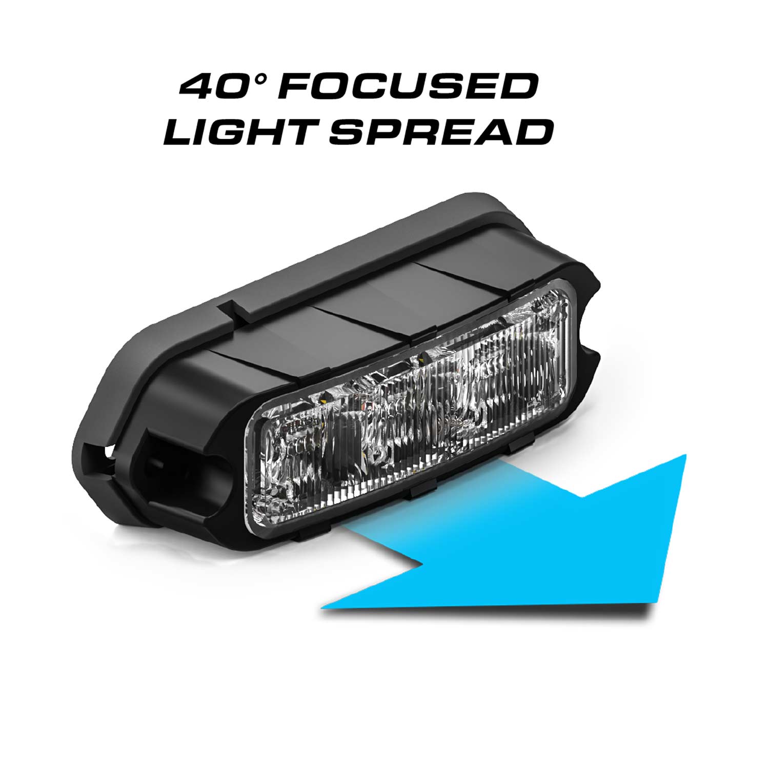 Feniex Quad Q3 LED Surface Mount Grille Light Degree Spead