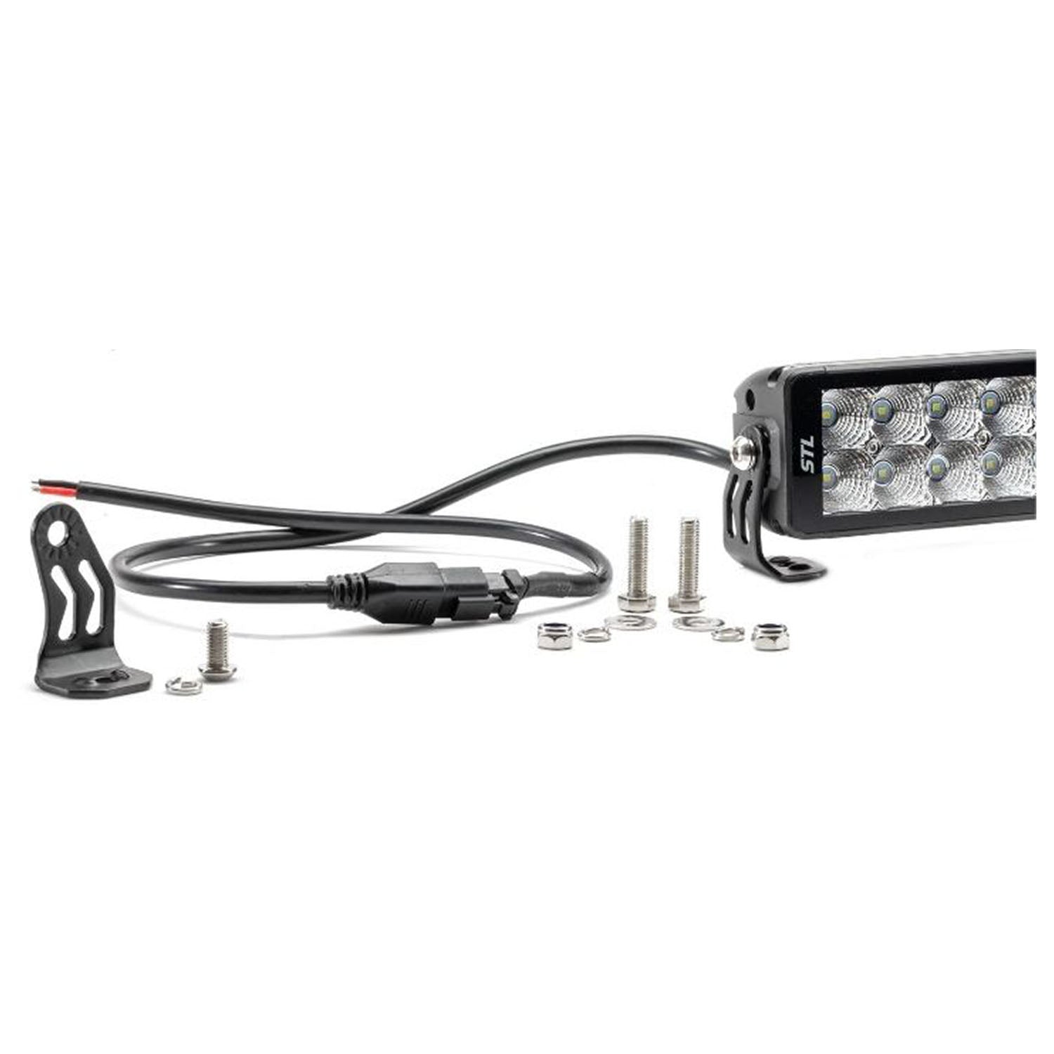 Dual Carbine Floodlight 13 Inch Off Road LED Light Bar Brackets