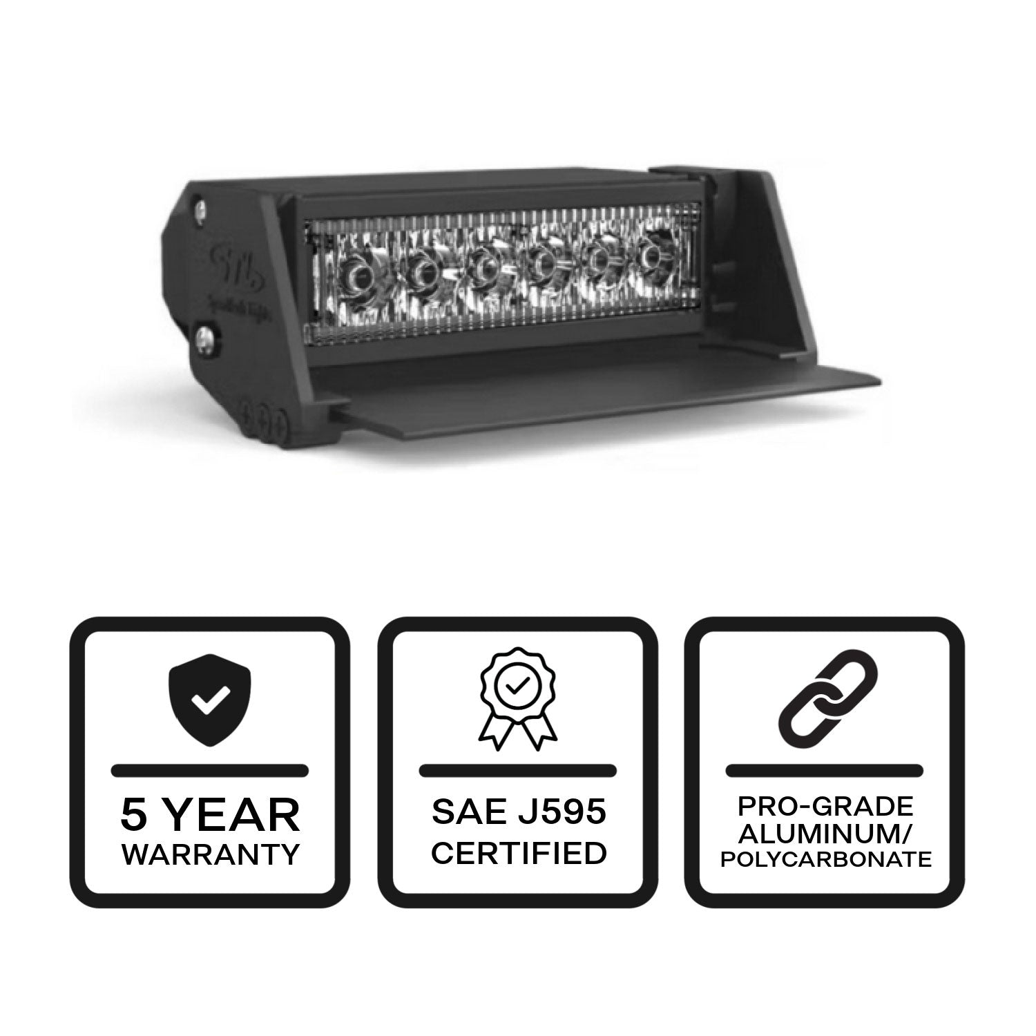 Striker-1 TIR 1-Head LED Dash Light Back