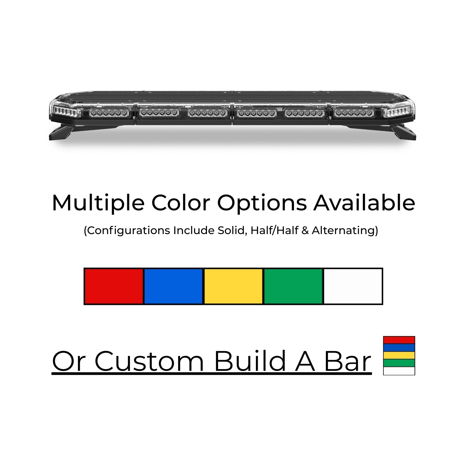 K-Force 36 TIR Full Size LED Light Bar Colors