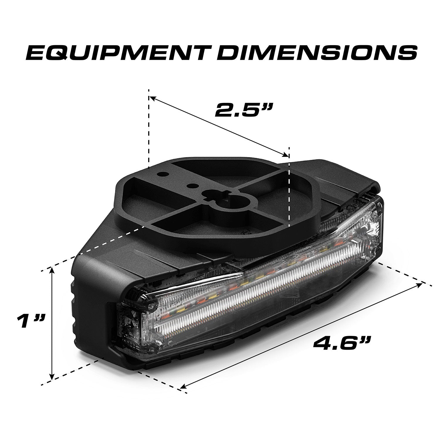 Feniex Q Series Under Mirror Puck Light Dimensions