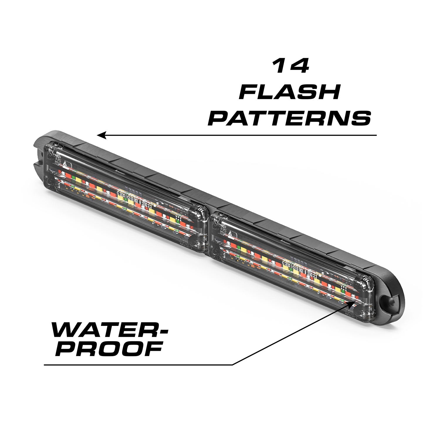 Feniex Q Series Dual Horizontal Flat Wide Surface Mount LED Grille Light