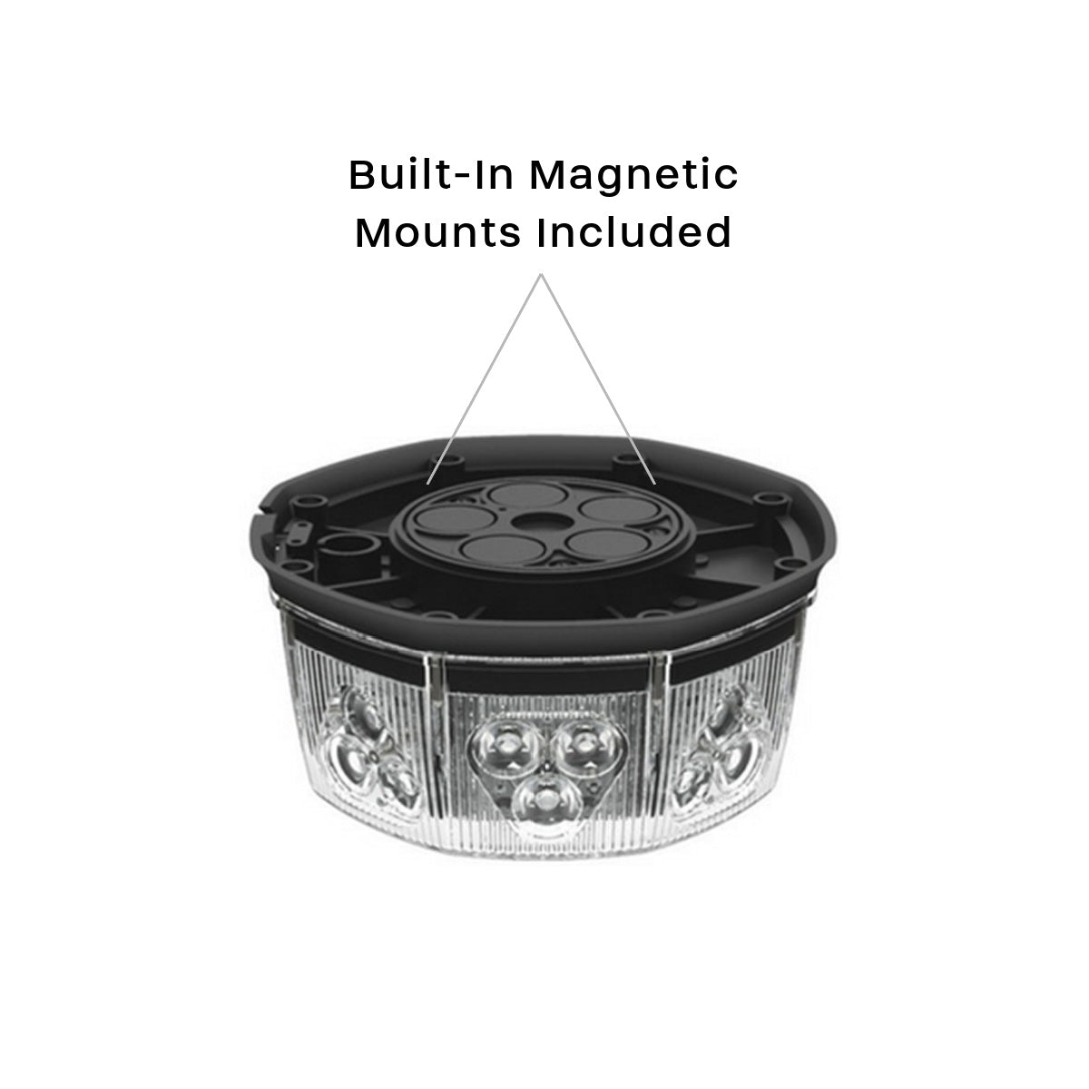 Octo 360 Degree Magnetic Mount LED Beacon Warning Light Bottom