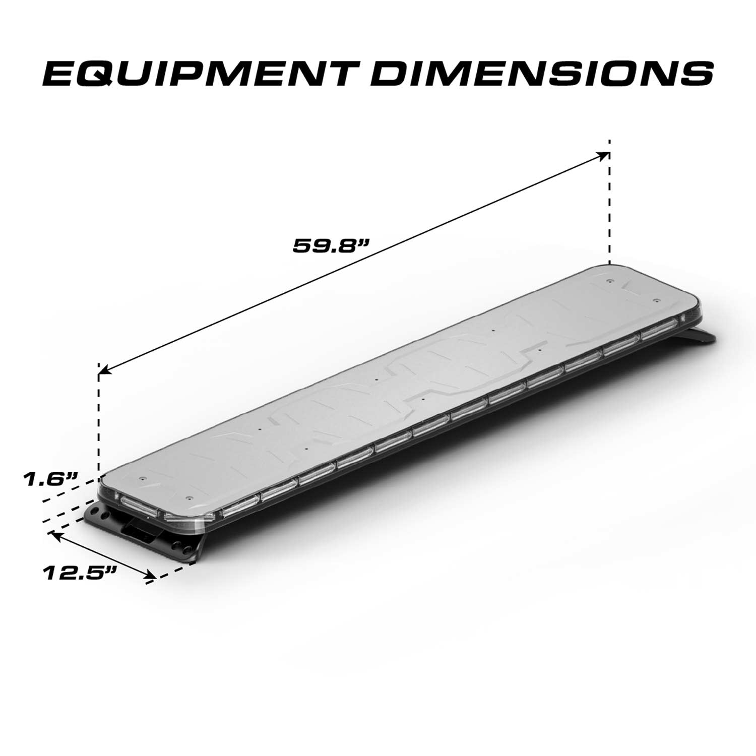 Feniex Quantum 2.0 60" GPL Light Bar Dimension