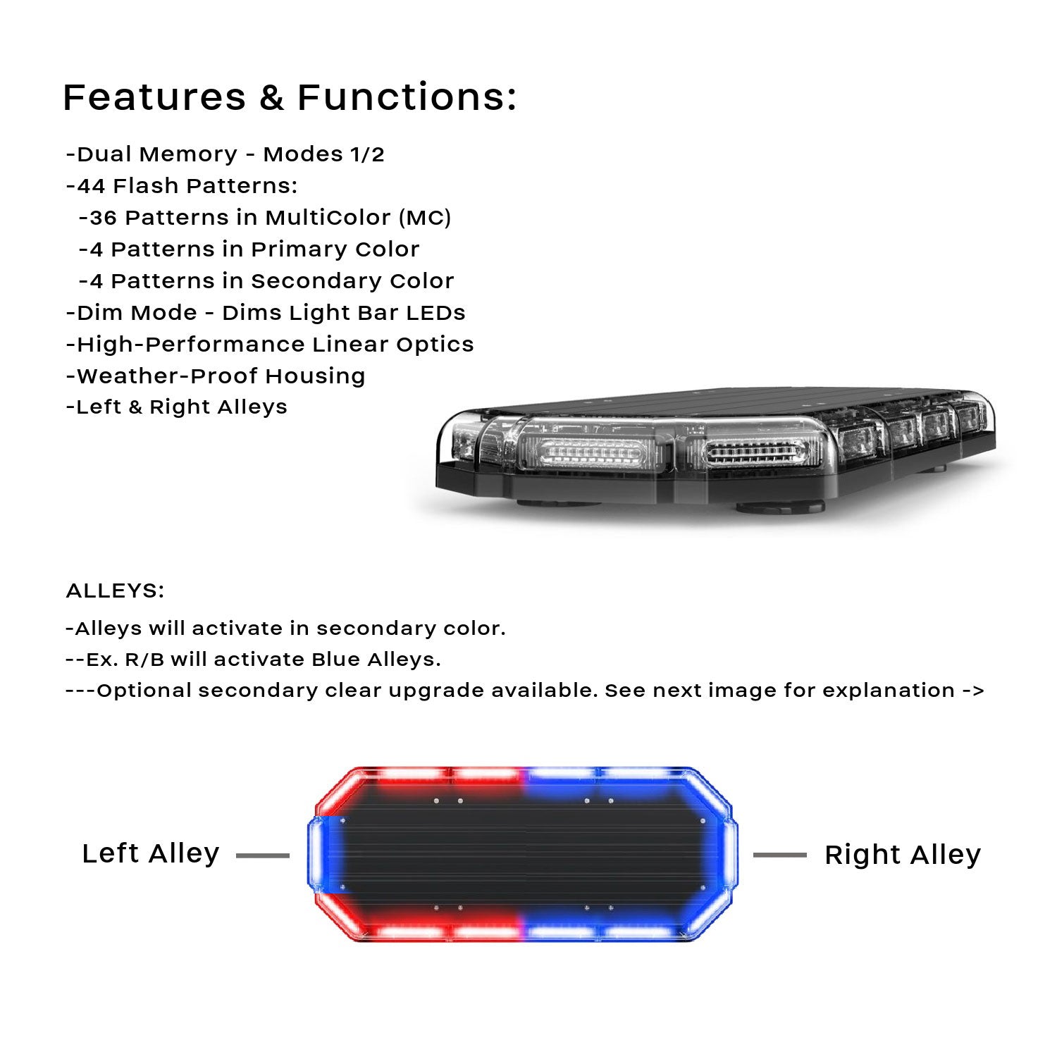 MultiColor K-Force® Elite 27 Linear LED Mini Light Bar (Dual Memory)
