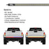 3-Row 60" LED Truck Tailgate Warning Light Bar w/ Reverse STD Tape