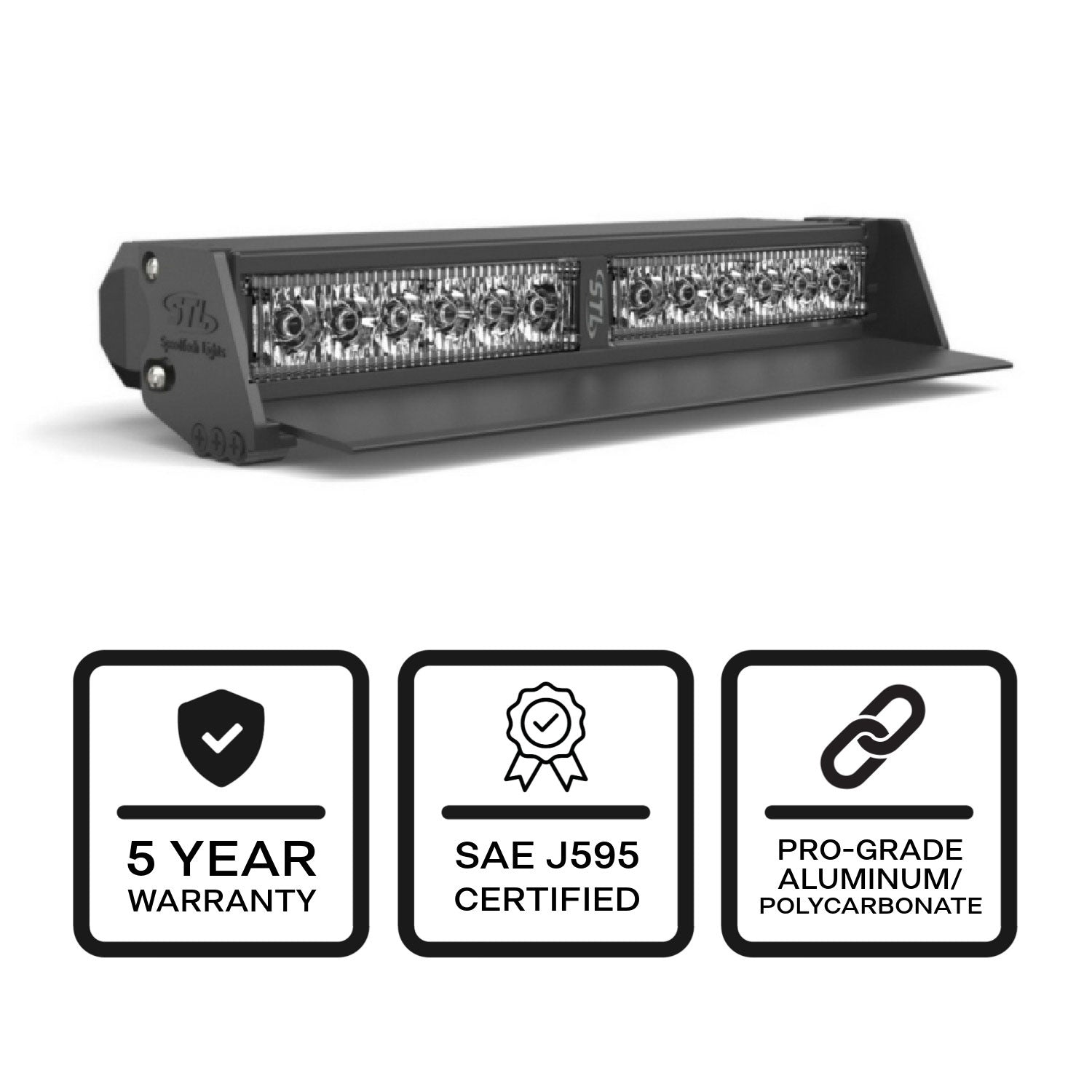 Striker-2 TIR LED Dash Light 2 Head Back