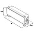Dual Carbine Floodlight 7 Inch Off Road LED Light Bar Dimensions