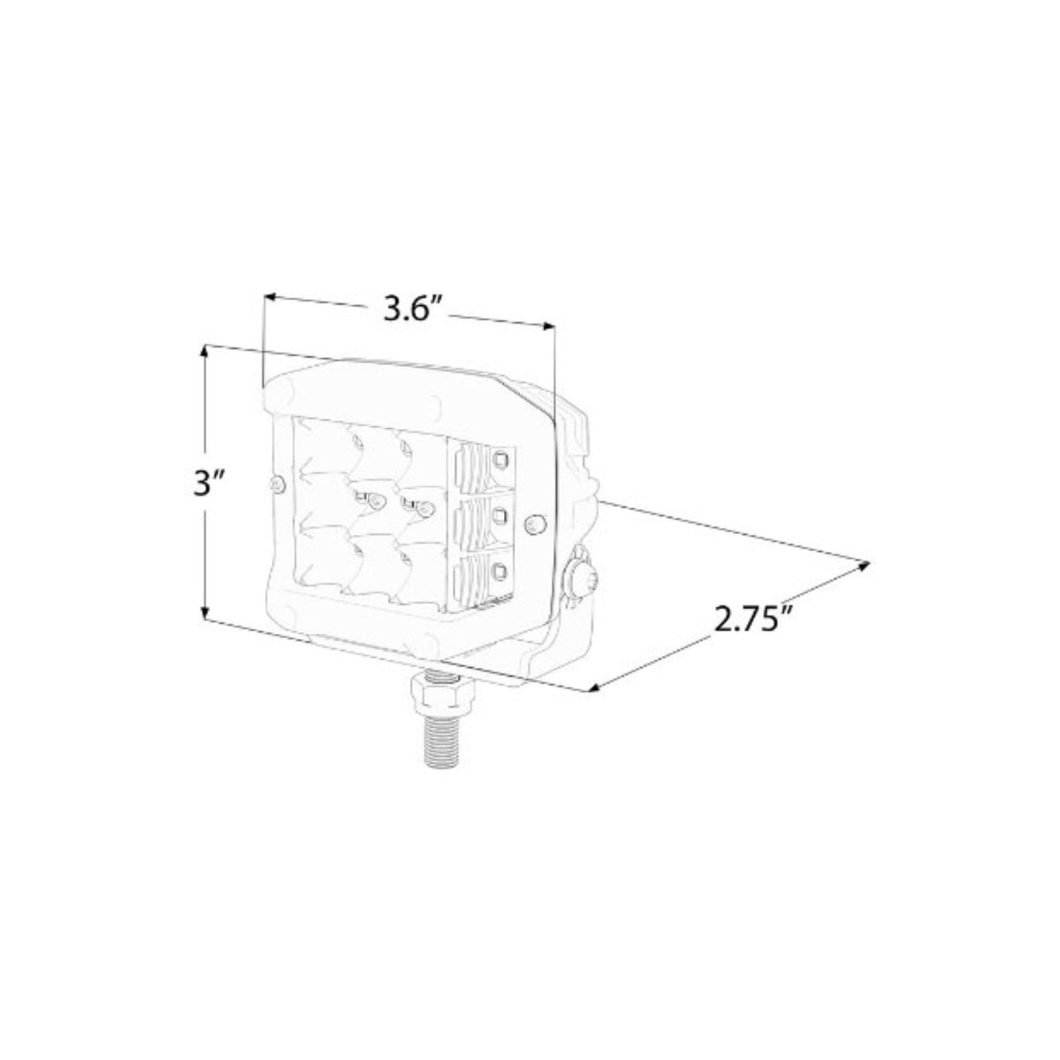 Flash Carbine 140 Degree LED Spotlight Beam Spread