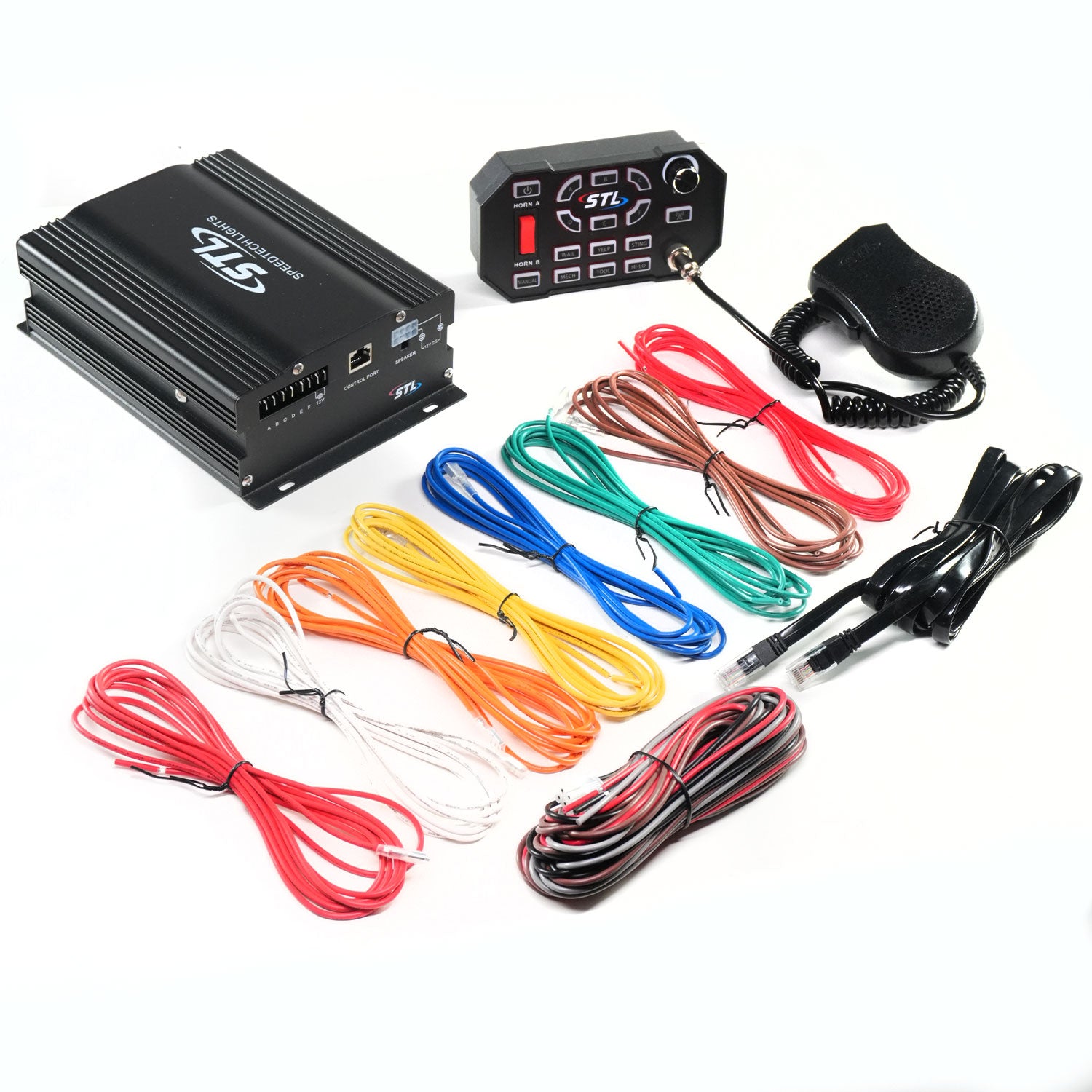 Apex 100 Watt Emergency Vehicle Police Siren Controller Cables