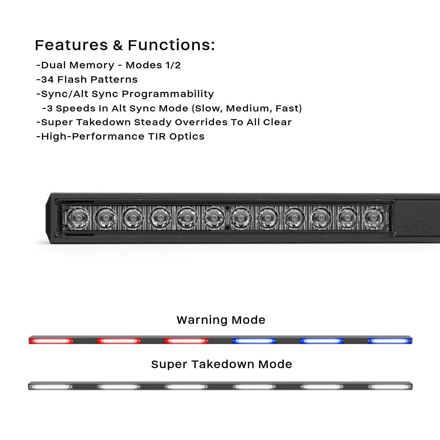 Super Take Down Ceptor TIR 60" LED Running Board Light Stick App Photos