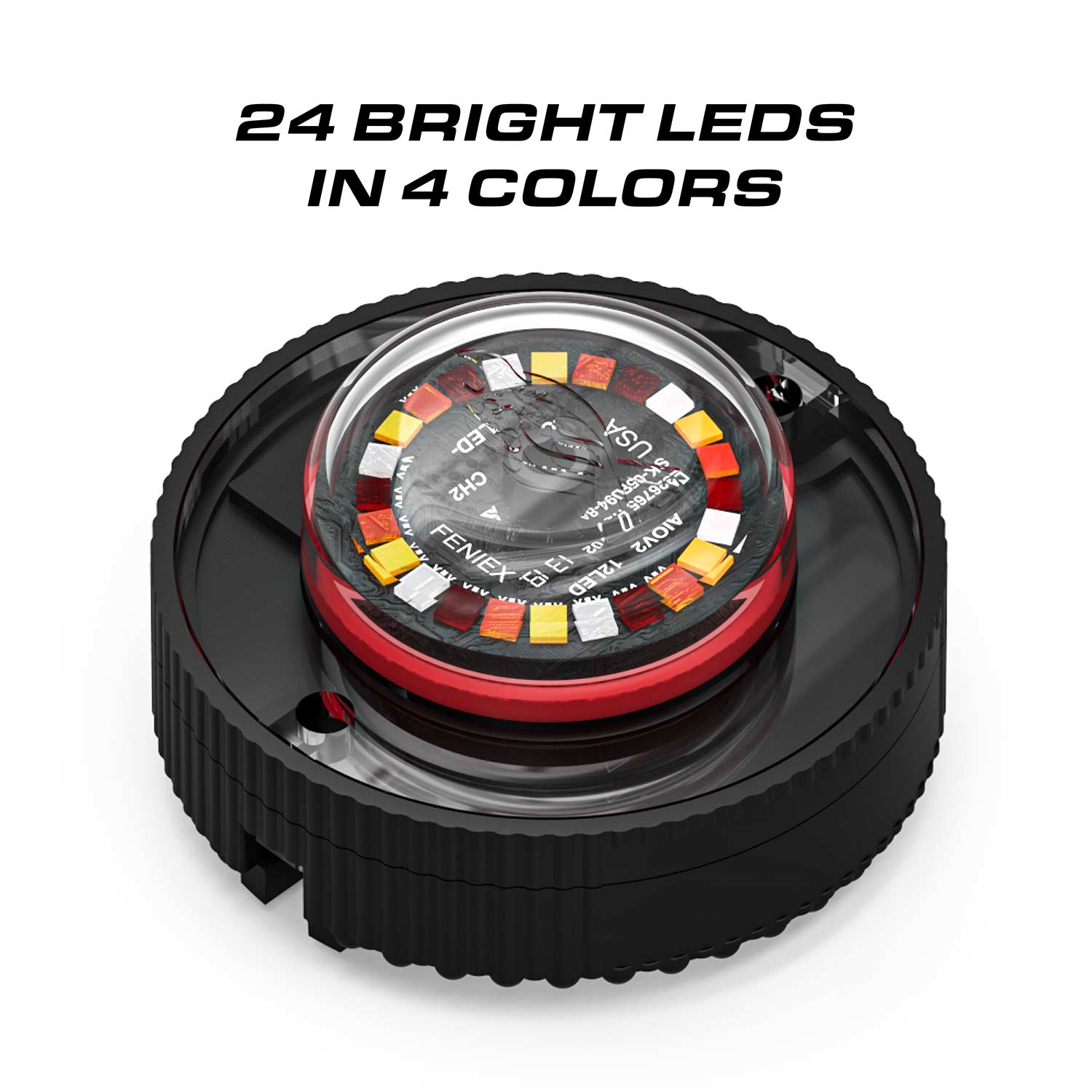 Feniex Quad Cannon LED Hide-Away Strobe Lights LEDs