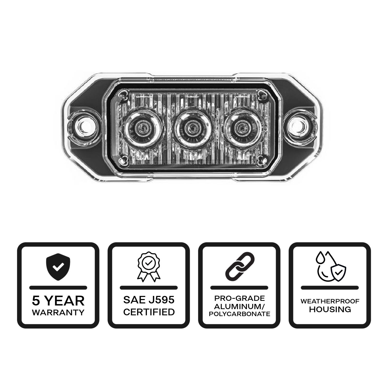 Z-3 TIR LED Surface Mount Warning Light Head AP