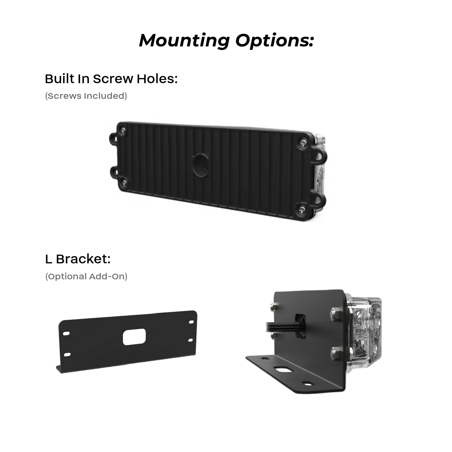 Half Octo LED Surface Mount Bracket