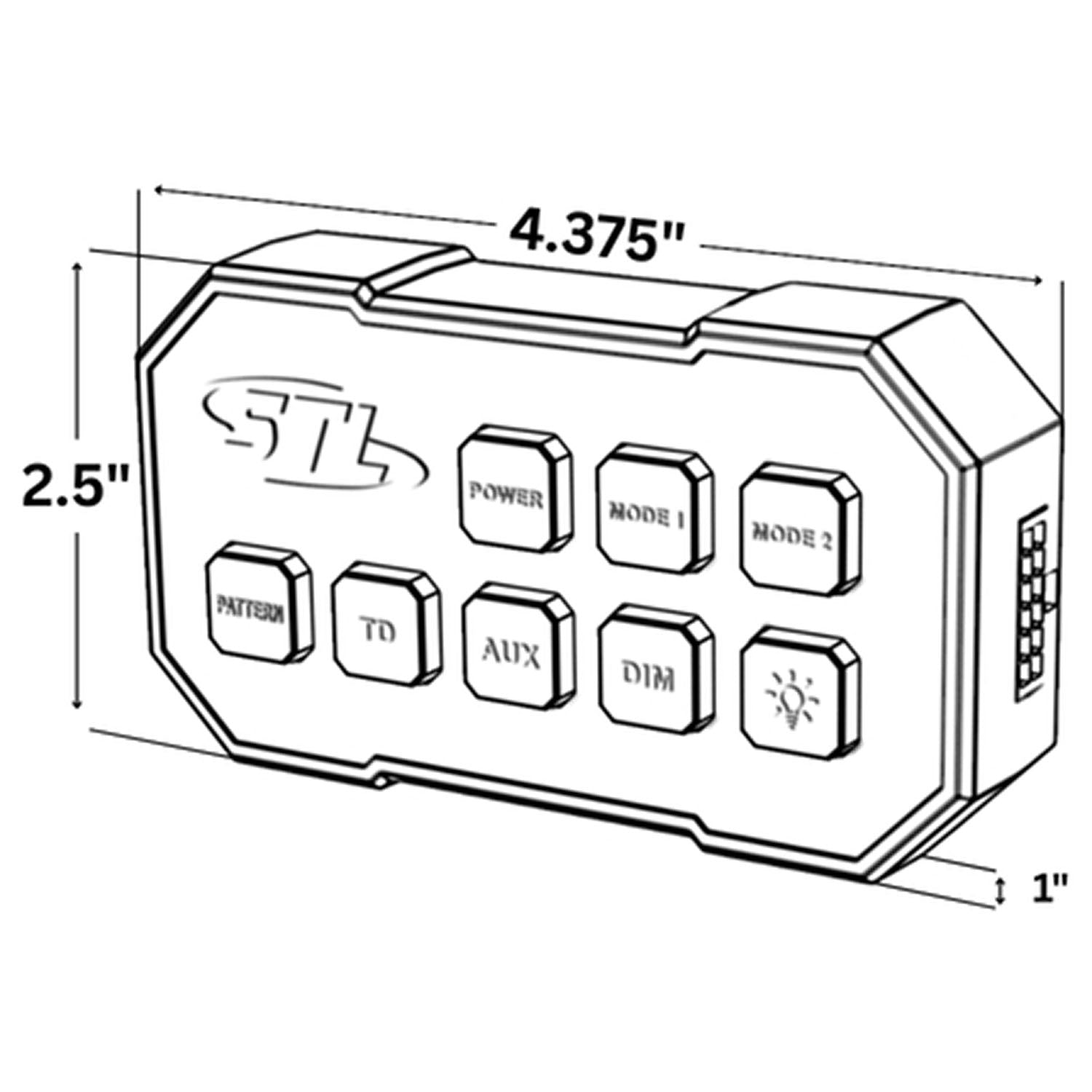 Super Take Down Grand Control Switch Box side