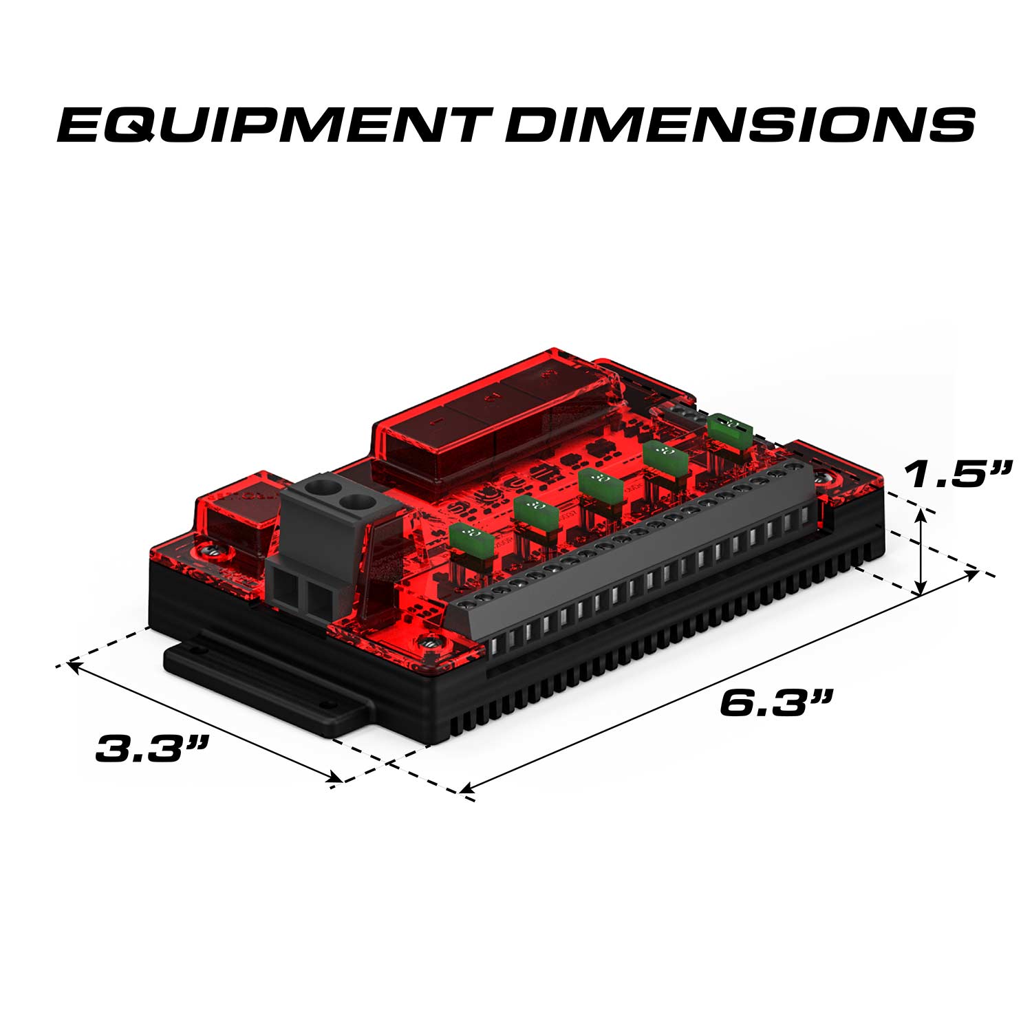 Feniex 4200 DL Controller Relay Dimensions