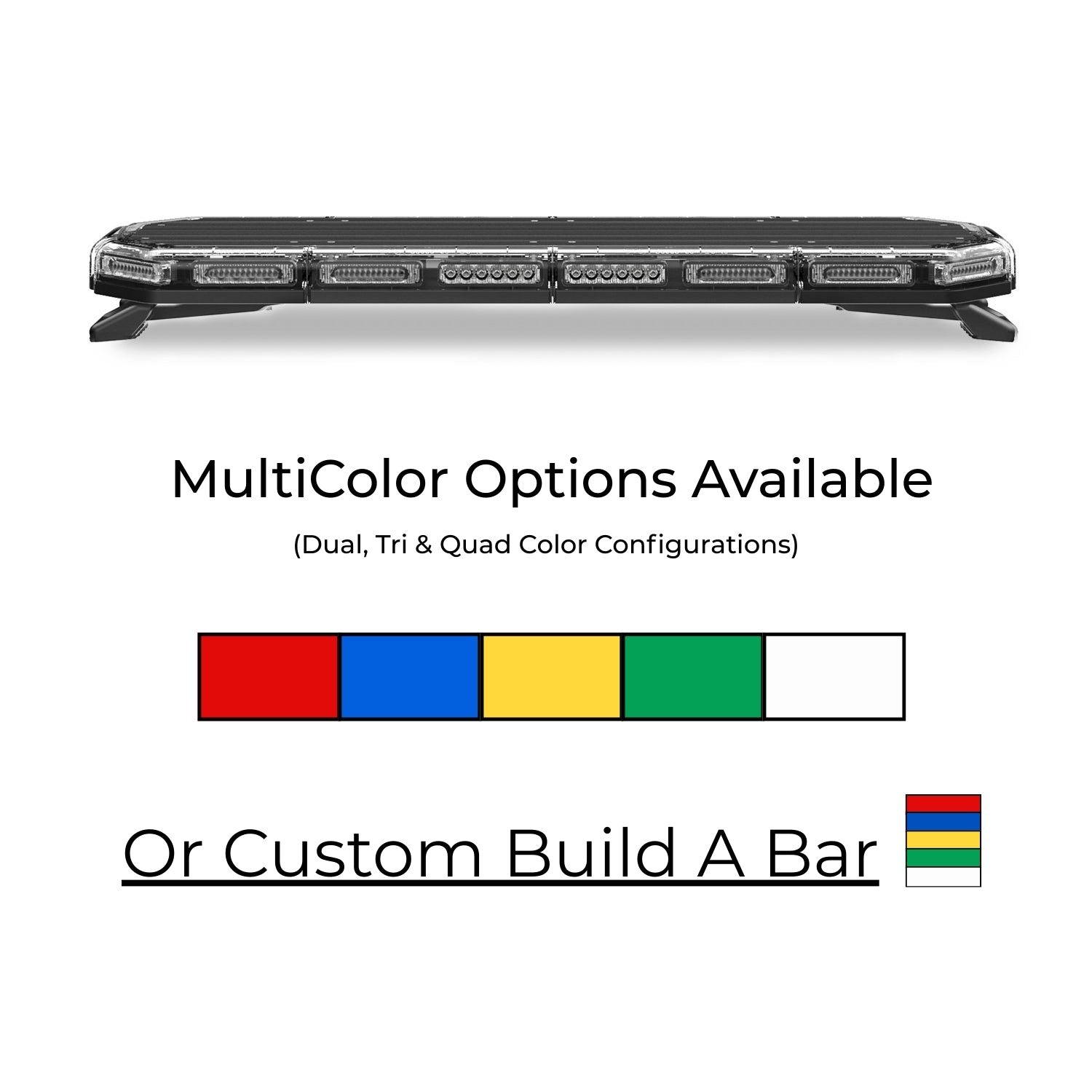 MultiColor K-Force 36 Linear Full Size LED Light Bar Colors