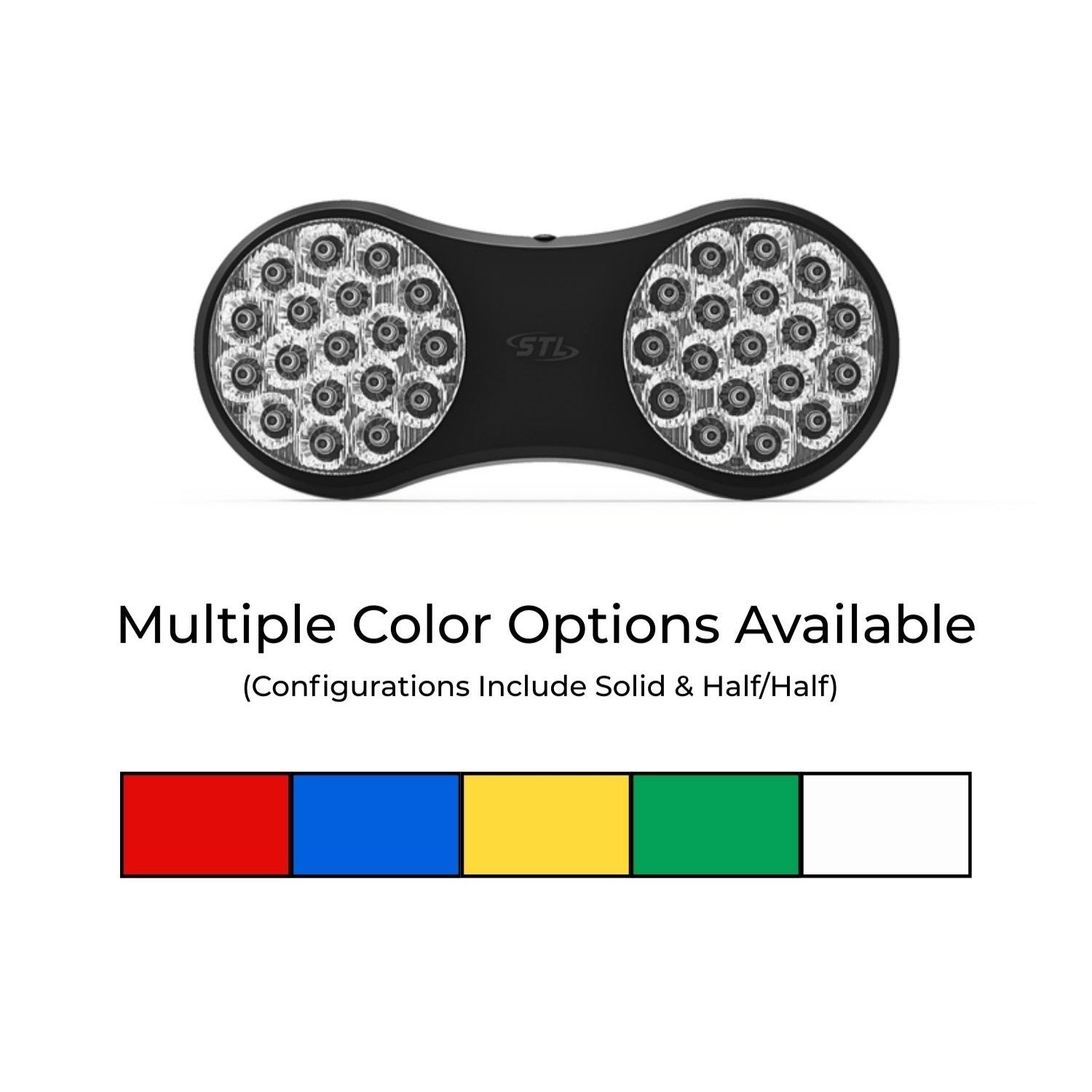 Arc Flip Down Visor TIR LED Warning Light Color Attribute