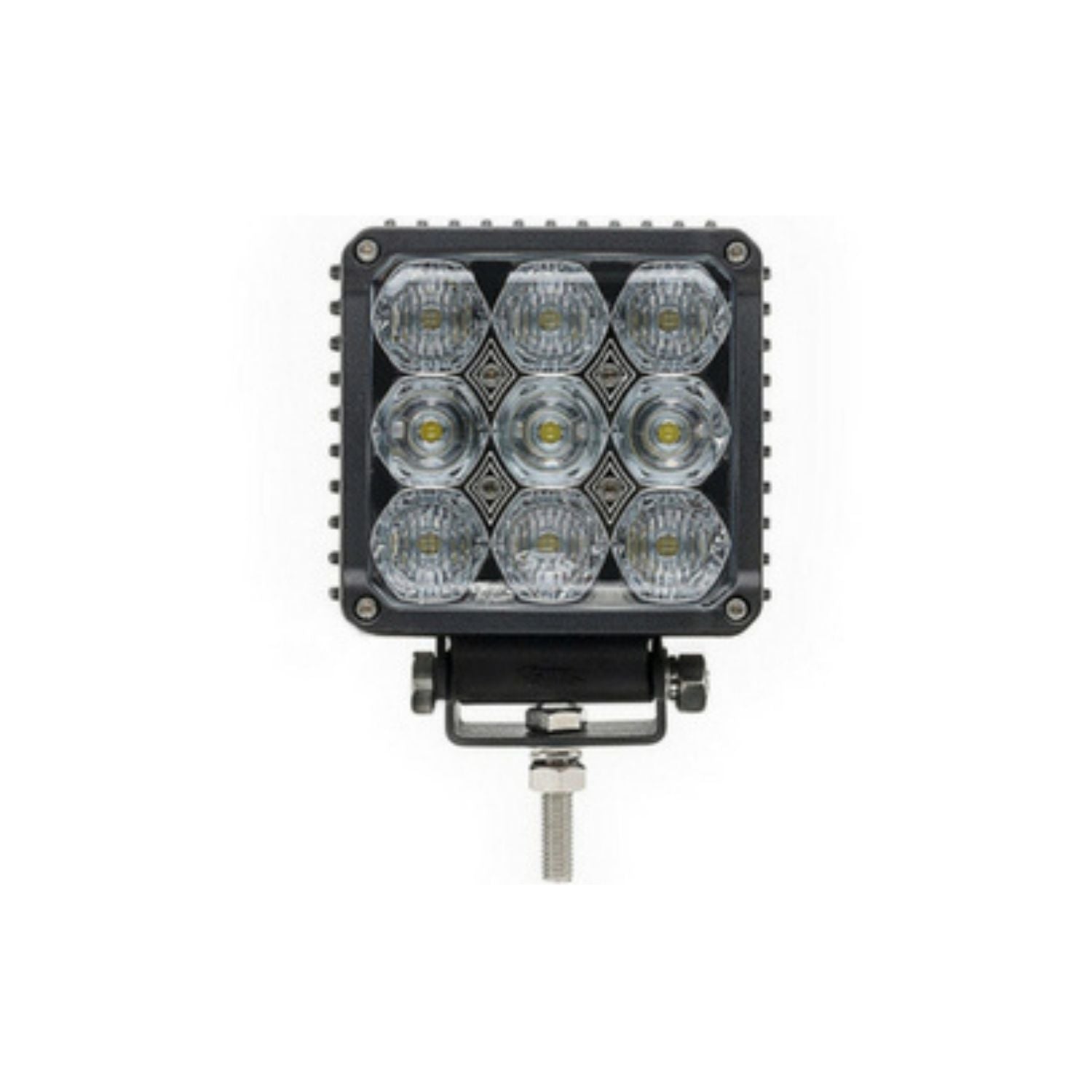 Quad Carbine Hybrid Off Road Square LED Work Light Bar clear