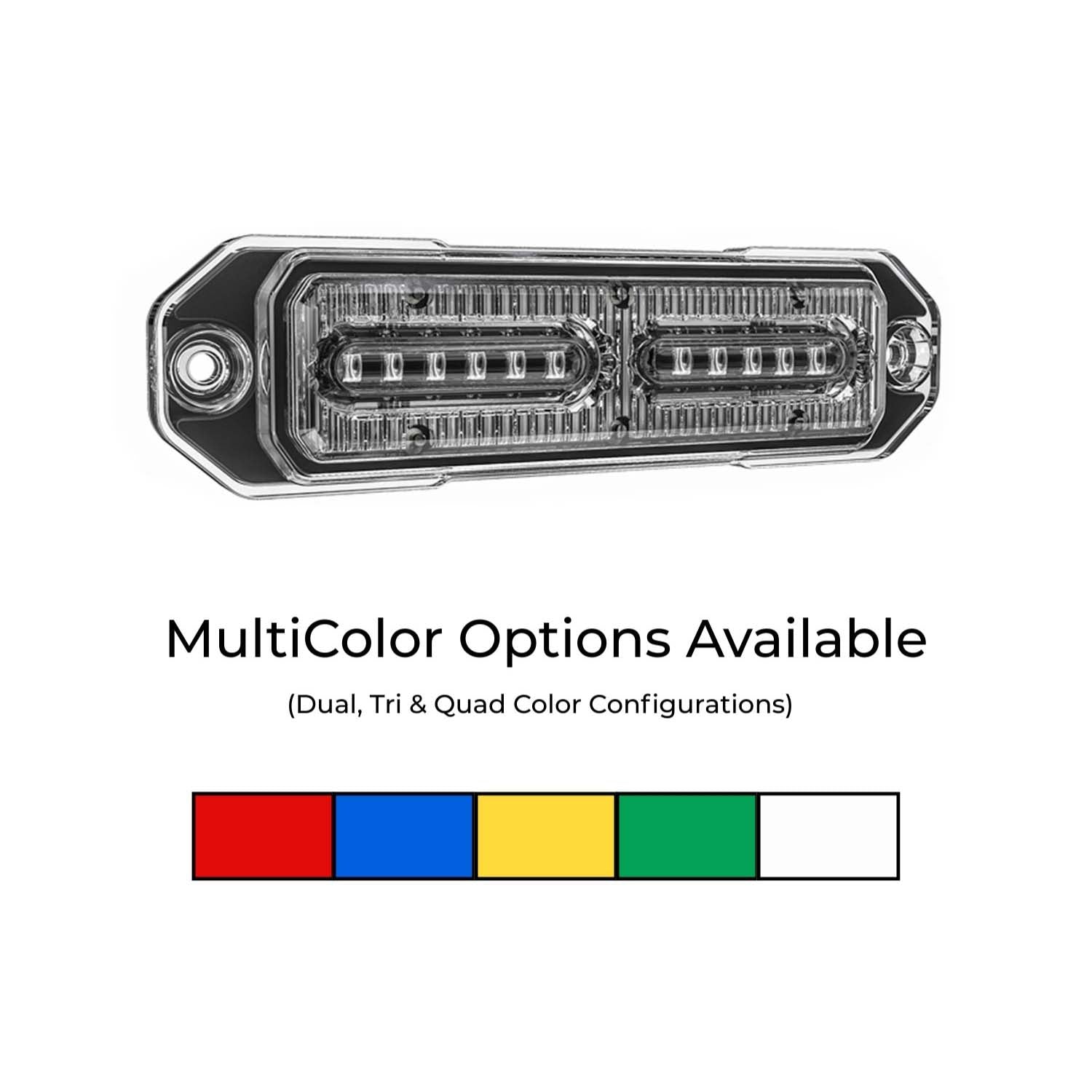 Z-12 Linear LED Surface Mount Warning Light Head Color