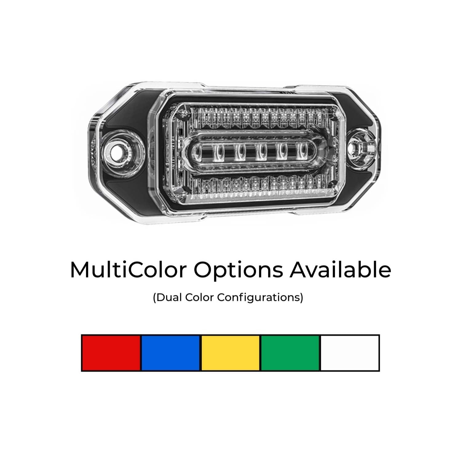 Z-6 Linear LED Surface Mount Warning Light Head Color